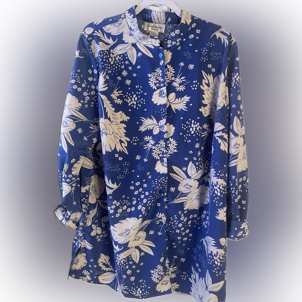 Floral Blue Brylane Woman’s Top